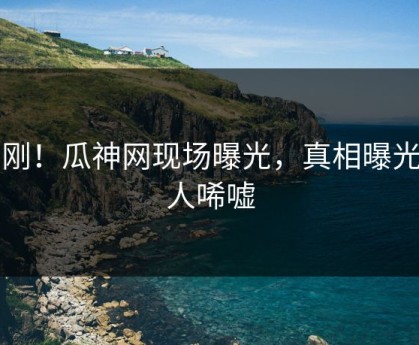 刚刚！瓜神网现场曝光，真相曝光令人唏嘘