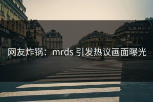 网友炸锅：mrds 引发热议画面曝光