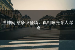 瓜神网 惹争议登场，真相曝光令人唏嘘