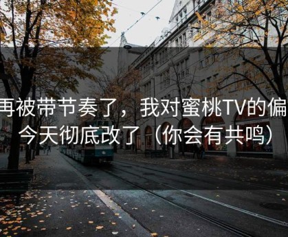 别再被带节奏了，我对蜜桃TV的偏见，今天彻底改了（你会有共鸣）