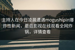 主持人在今日凌晨遭遇mogushipin爆炸性新闻，蘑菇影视在线观看全网炸锅，详情查看