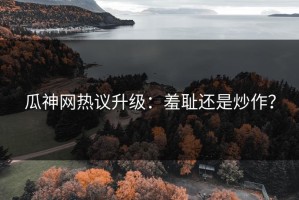 瓜神网热议升级：羞耻还是炒作？