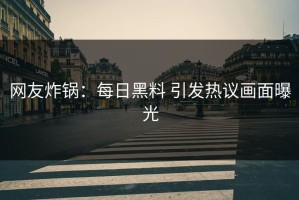 网友炸锅：每日黑料 引发热议画面曝光